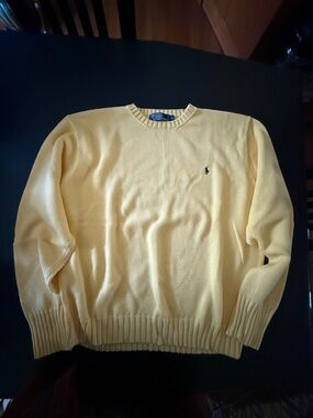 Polo by Ralph Lauren Pale Yellow Crewneck Sweater